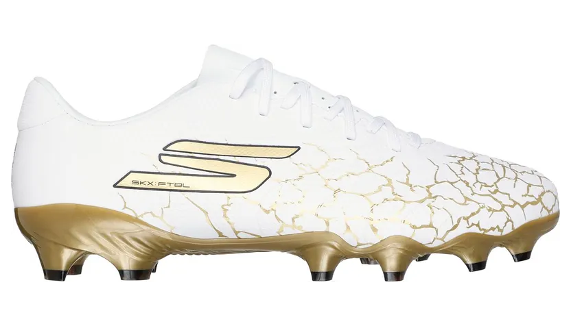 Skechers SKX_ 1.5 Academy FG Shoes CM Wit/Zwart/Goud, Maat 47.5 (252017-WBGD)