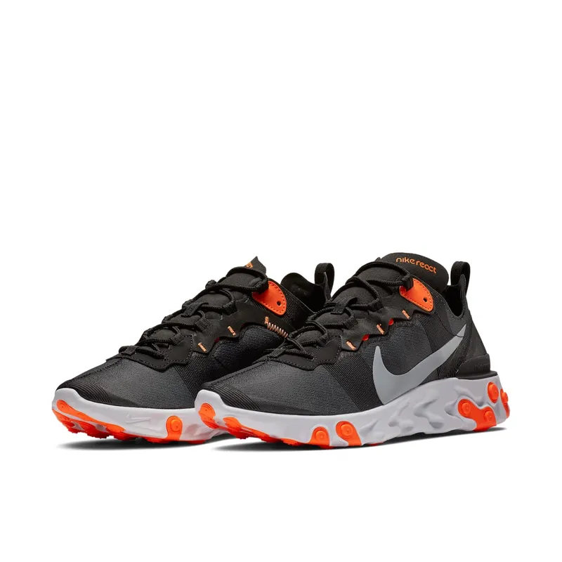 Nike React Element 55 Wolf Grey Orange (BQ6166-006)
