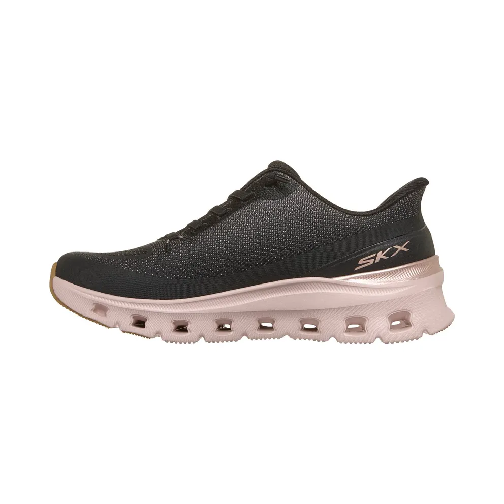 Skechers Slip-ins: Arch Fit Glide-Step Pro “Golden Pace Slip-On Sneaker Black / Roos Gold” (150732BKRG)