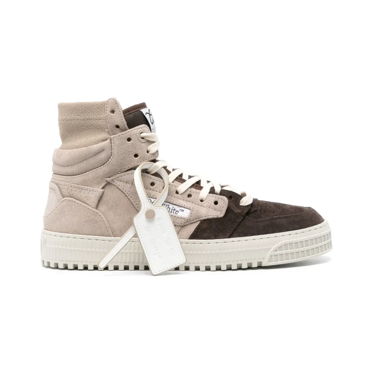 Off-White 3.0 Off-Court high-top “Brown” (OMIA065S24LEA0036003)