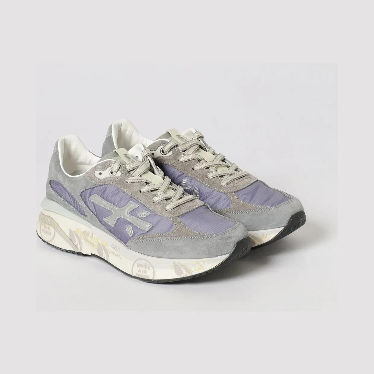Premiata Moerun Suede Sneakers Grey (MOERUN8077)