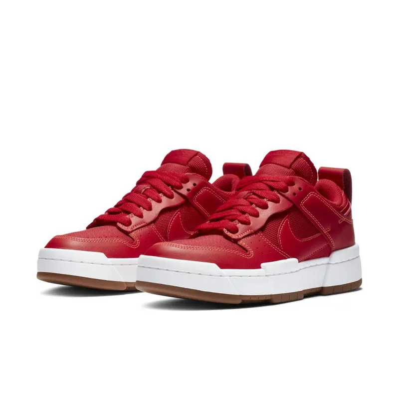 Nike Dunk Low Disrupt Red Gum (W) Gym Red/Summit White-Gum Medium Brown (CK6654-600)