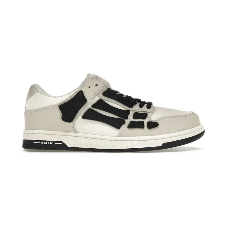 AMIRI Skel Top Low White Light Grey Black (AW22MFS003-030)