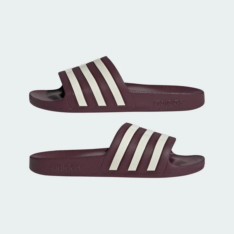 Adidas Adilette Aqua Slides Maroon / Off White / Off White (KJ7353)