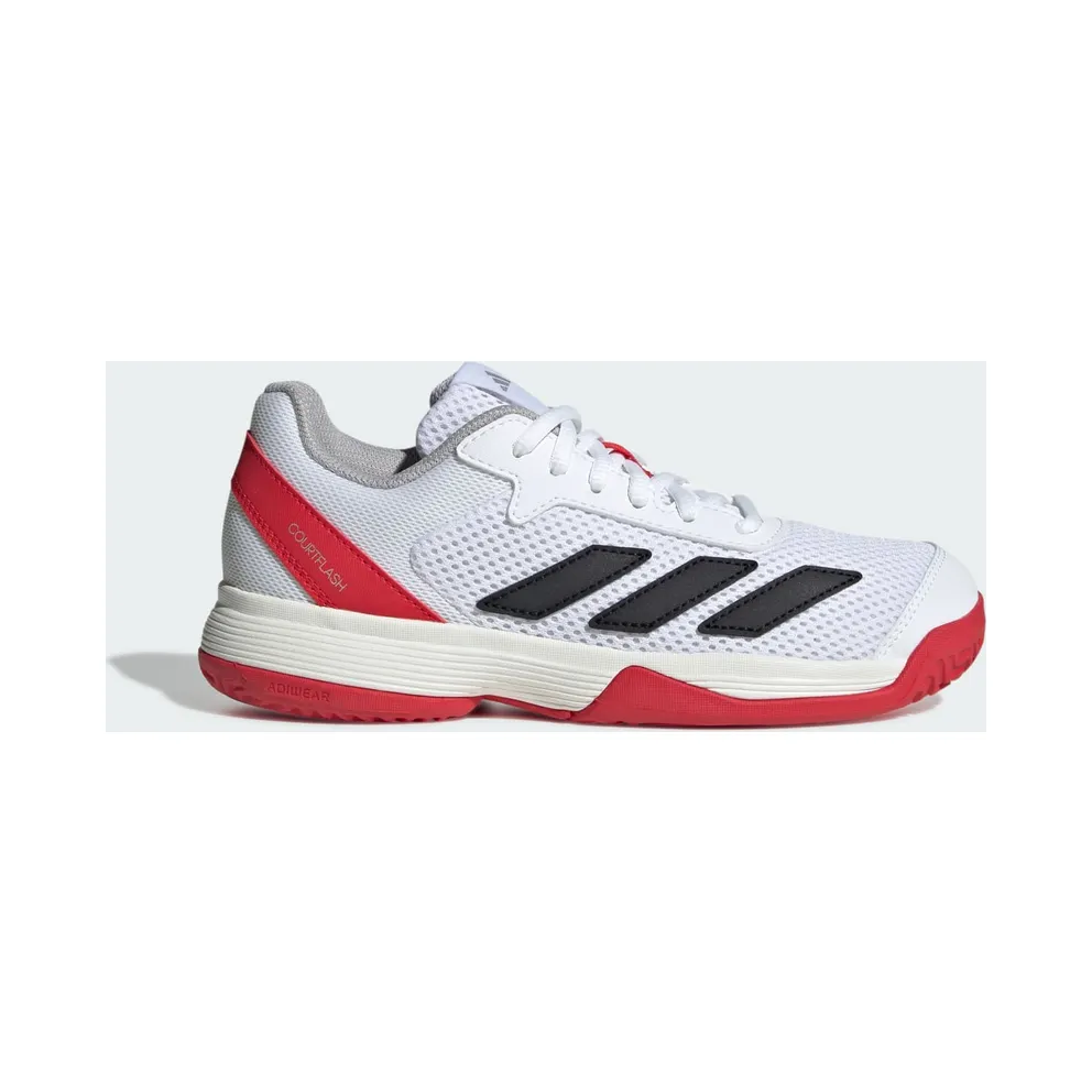 Adidas Courtflash Tennis Kids Cloud White / Core Black / Lucid Red (JI2448)