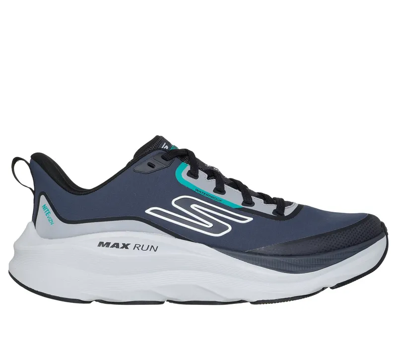 Skechers Waterproof: Max Run – Vorteza Sneaker Houtskool/Black