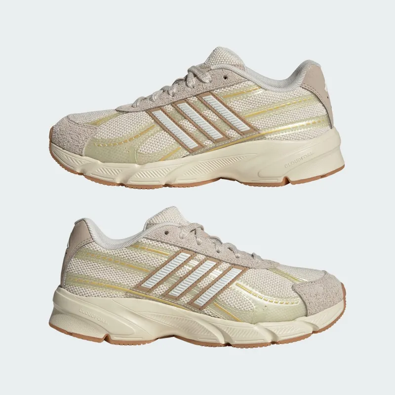 Adidas TECHNOCHAOS 2000 Shoes Wonder White / Off White / Matte Gold (KK3504)