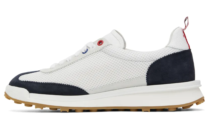 Thom Browne Navy Tech Runner Low Top Sneakers (MFD180B-03050) (3)