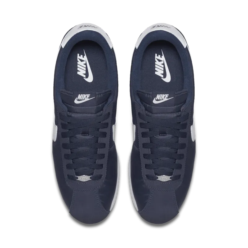 Nike Cortez Basic Nylon Obsidian White-Metallic Silver Obsidian/White-Metallic Silver (819720-411)