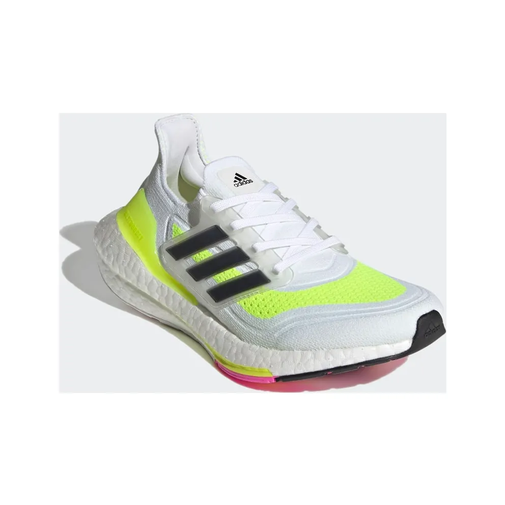 adidas Ultraboost 21 Cloud White / Core Black / Solar Yellow (FZ2929)