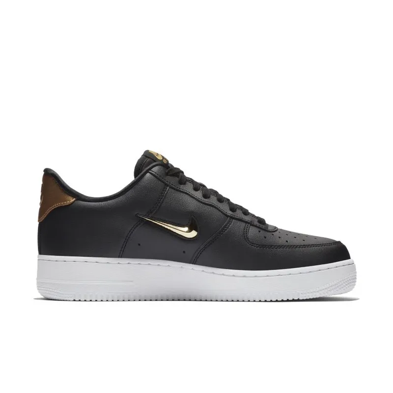 Nike Air Force 1 Low Jewel Black Metallic Gold Black/Metallic Gold-White (AJ9507-003)