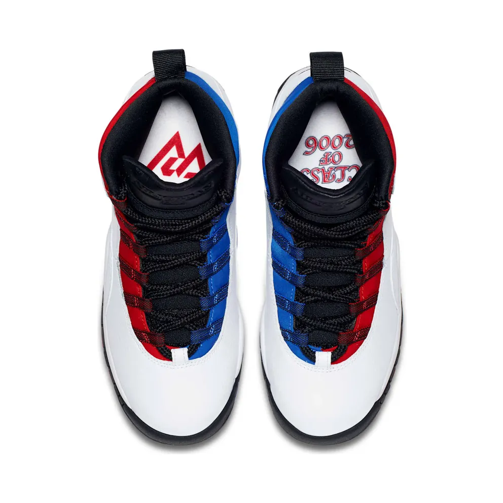 Jordan 10 Retro Russell Westbrook Class of 2006 (GS) White/Black-University Red-Hyper Royal (310806-160)