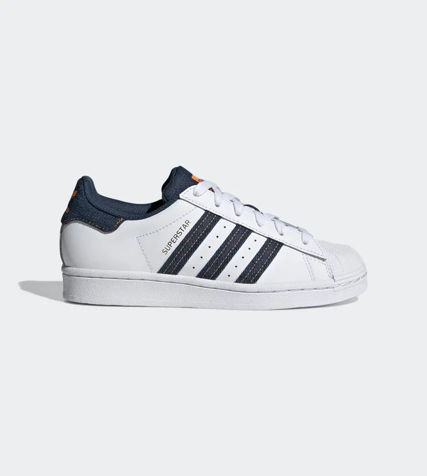 adidas SUPERSTAR J Cloud White / Crew Navy / Supplier Colour (H04025)