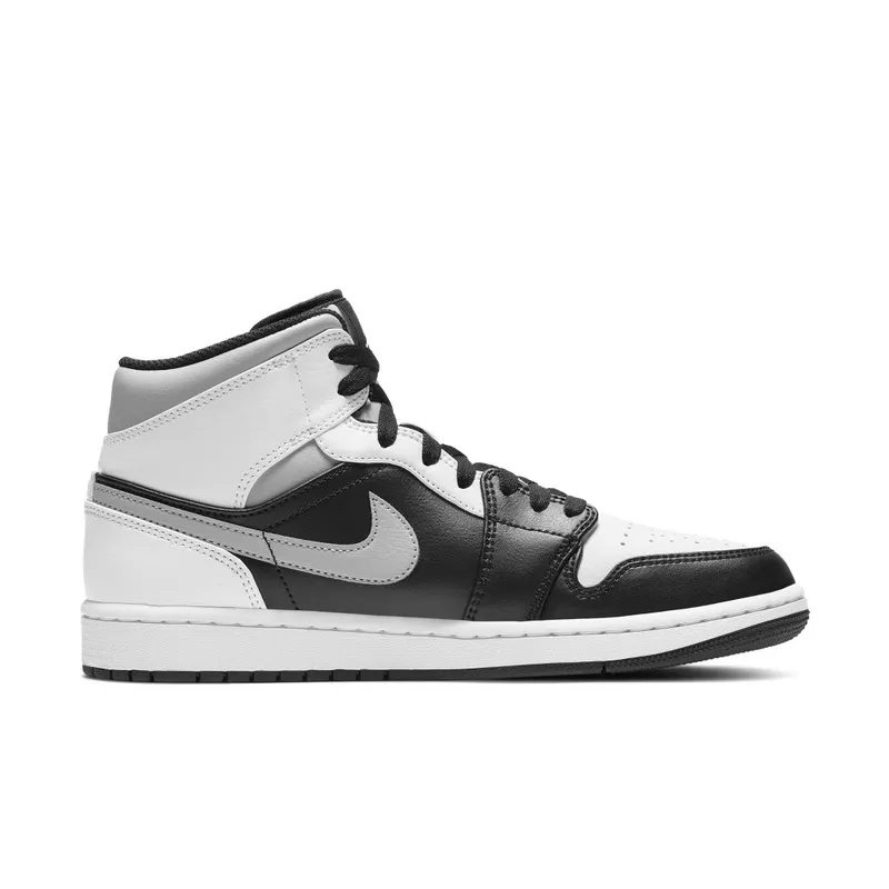 Jordan 1 Mid White Shadow Black/Medium Grey-White (554724-073)