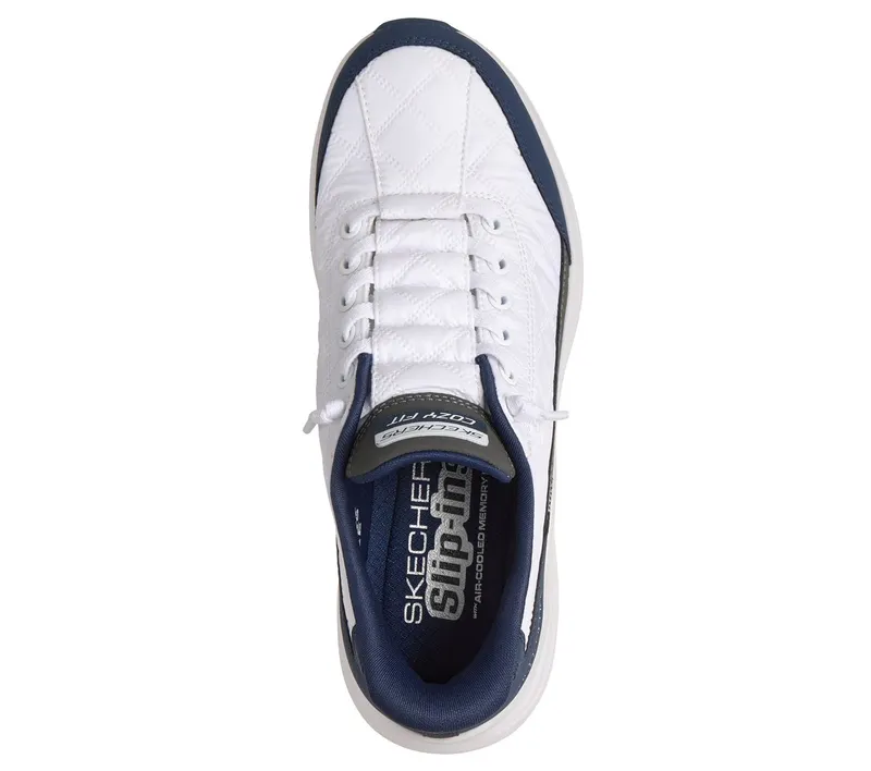 Skechers Slip-ins: Contour Foam Sneaker White/Marine