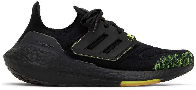 Adidas Ultraboost 22 Core Black / Core Black / Solar Yellow (GX5915)