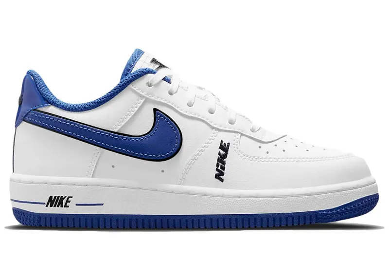 Nike Air Force 1 Low LV8 White Game Royal (PS) (DO3807-100)