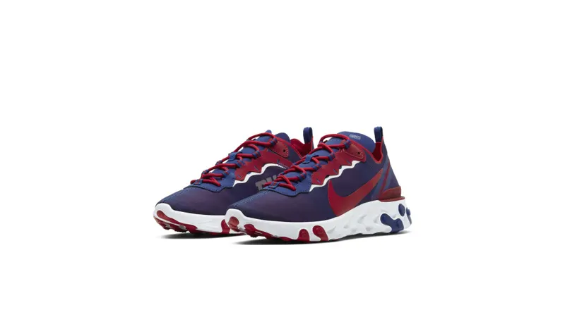Nike React Element 55 New York Giants Rush Blue/White-Gym Red (CK4876-400)
