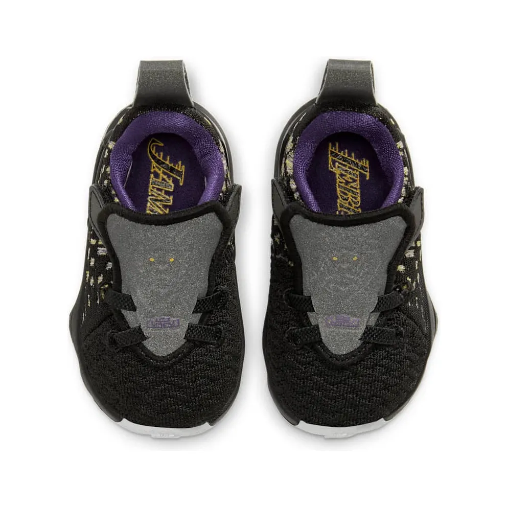Nike LeBron 17 Lakers (TD) Black/White-Eggplant-Amarillo (BQ5596-004)