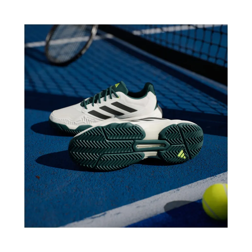 Adidas Courtjam Control 3 Tennis Off White / Silver Metallic / Aurora Ivy (JH5135)