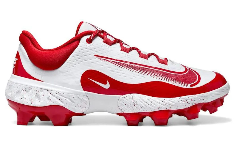 Nike Alpha Huarache Elite 4 Low MCS White Pure Platinum University Red (FD6255-102)