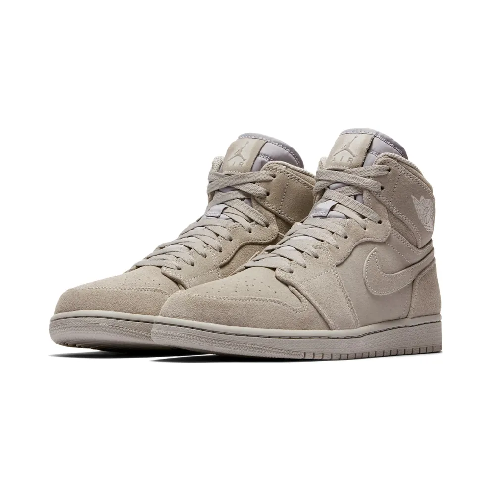 Jordan 1 Retro High Grey Suede Wolf Grey/Wolf Grey (332550-031)