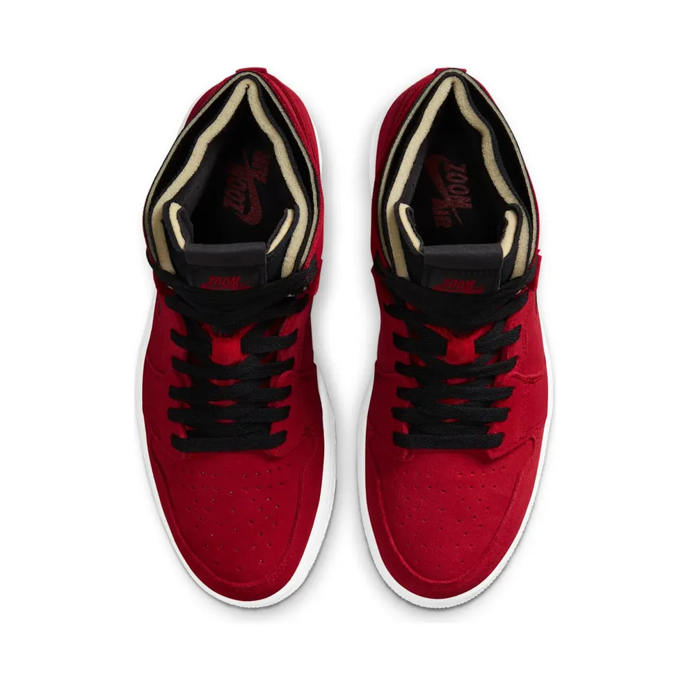 Jordan 1 High Zoom Air CMFT Red Suede Gym Red/Black-White (CT0978-600)
