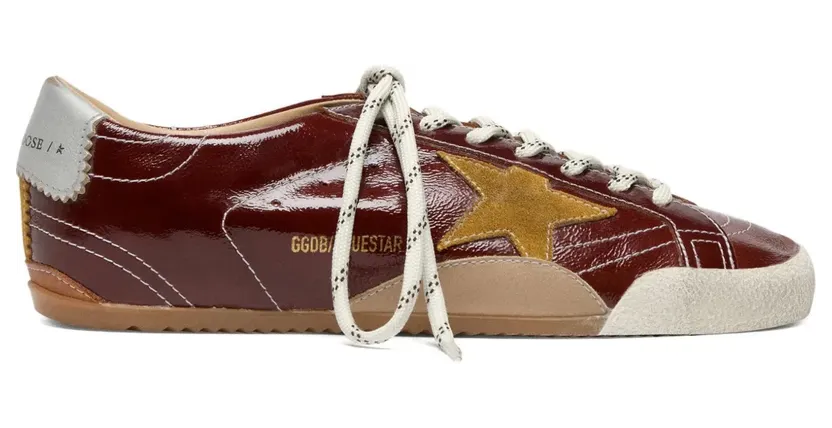 Golden Goose True-Star leren sneakers – Rood (GMF00922F007392)