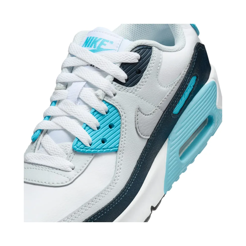 Nike Air Max 90 White/Baltic Blue/Armory Navy/Wolf Grey (HF6358-100)