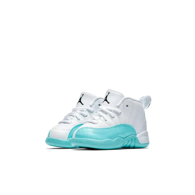 Jordan 12 Retro Light Aqua (TD) White/Black-Light Aqua (819666-100)