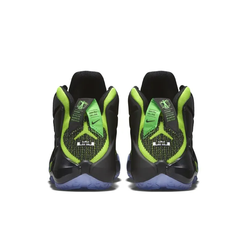 Nike LeBron 12 Gamer (GS) Black/Electric Green-Bright Crimson-Hyper Cobalt (685181-009)