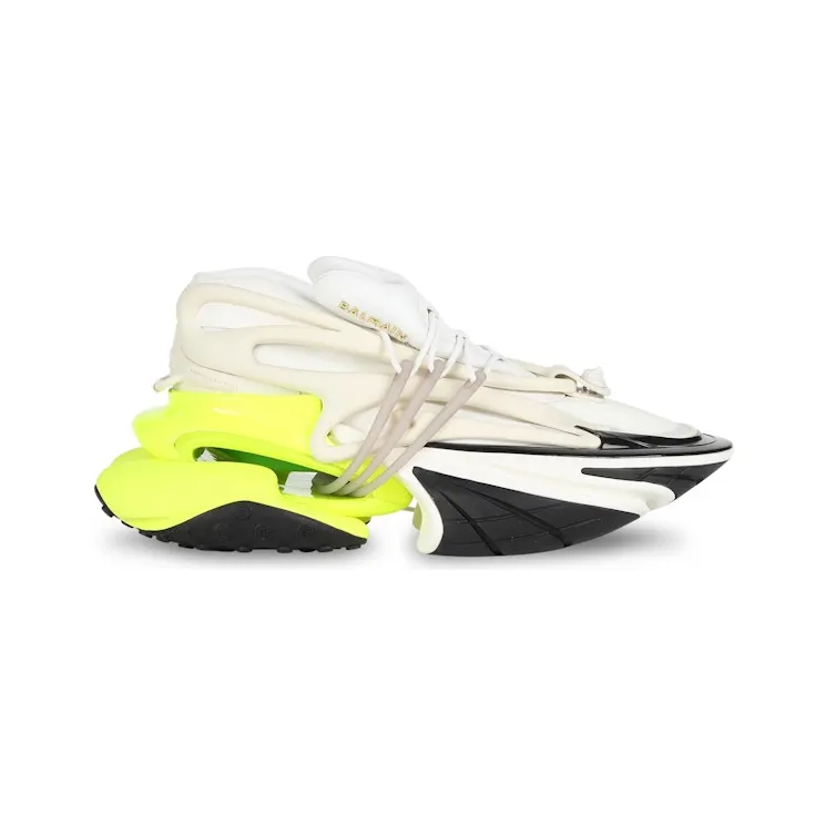 Balmain Unicorn Low-Top White Yellow (YM1VJ309KNES)