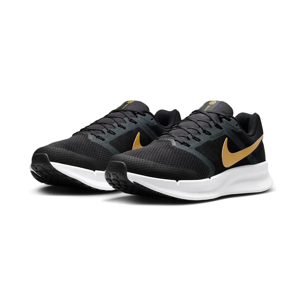 Nike Run Swift 3 Black Anthracite White Metallic Gold (DR2695-010)