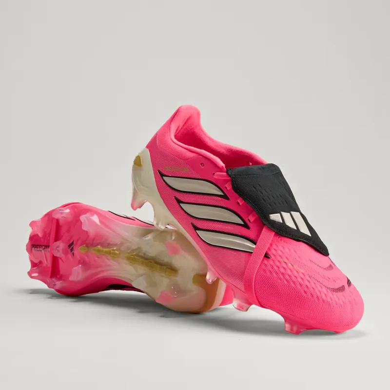 Adidas Predator Pro Fold-Over Tongue FG Football Boots, Pink (HQ0015)