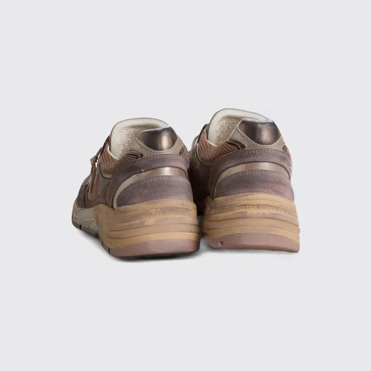 Golden goose Dad-Star Sneakers in Used Suede and Mesh Pink (GWF00884F00783183208) (2)