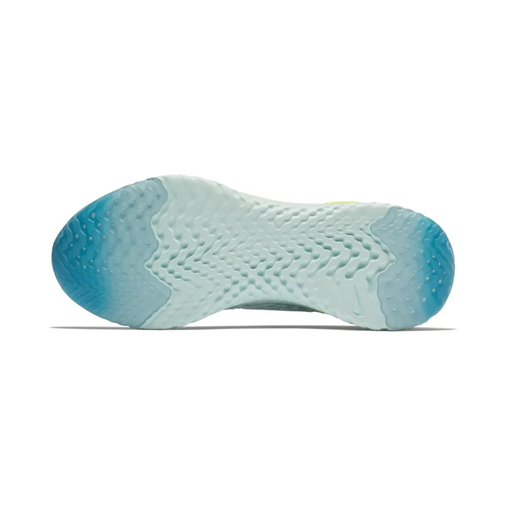 Nike Epic React Flyknit Volt Glow (W) Pure Platinum/White-Mica Blue-Volt Glow-Glacier Blue (AQ0070-008)