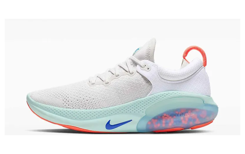 Nike Joyride Run Flyknit “White / Platinum Tint / Bright Mango / Racer Blue” (AQ2731-100)