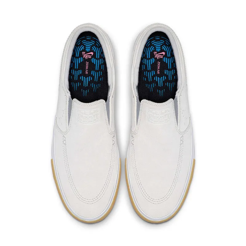 Nike SB Zoom Stefan Janoski Slip RM SE White White Vast Grey Gum Yellow White (CD6613-100)