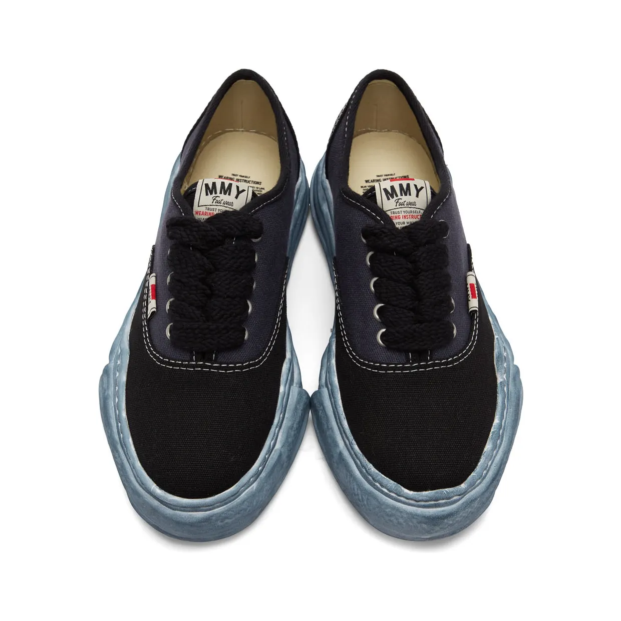 Miharayasuhiro Grey & White Baker Over-Dyed Sneakers (A08FW724) (5)