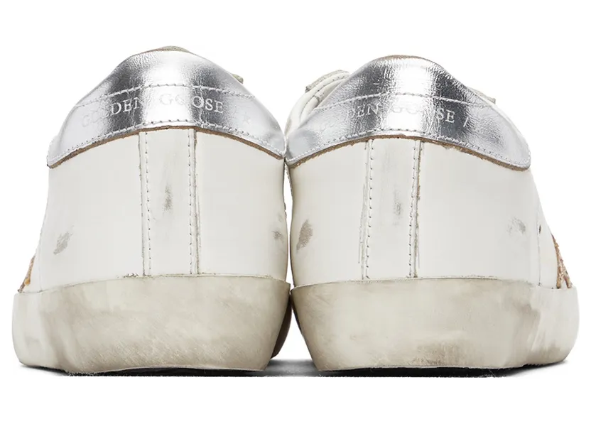 Golden Goose SSENSE Exclusive White & Silver Super-Star Classic Sneakers (GWF00101.F000214.10380) (4)