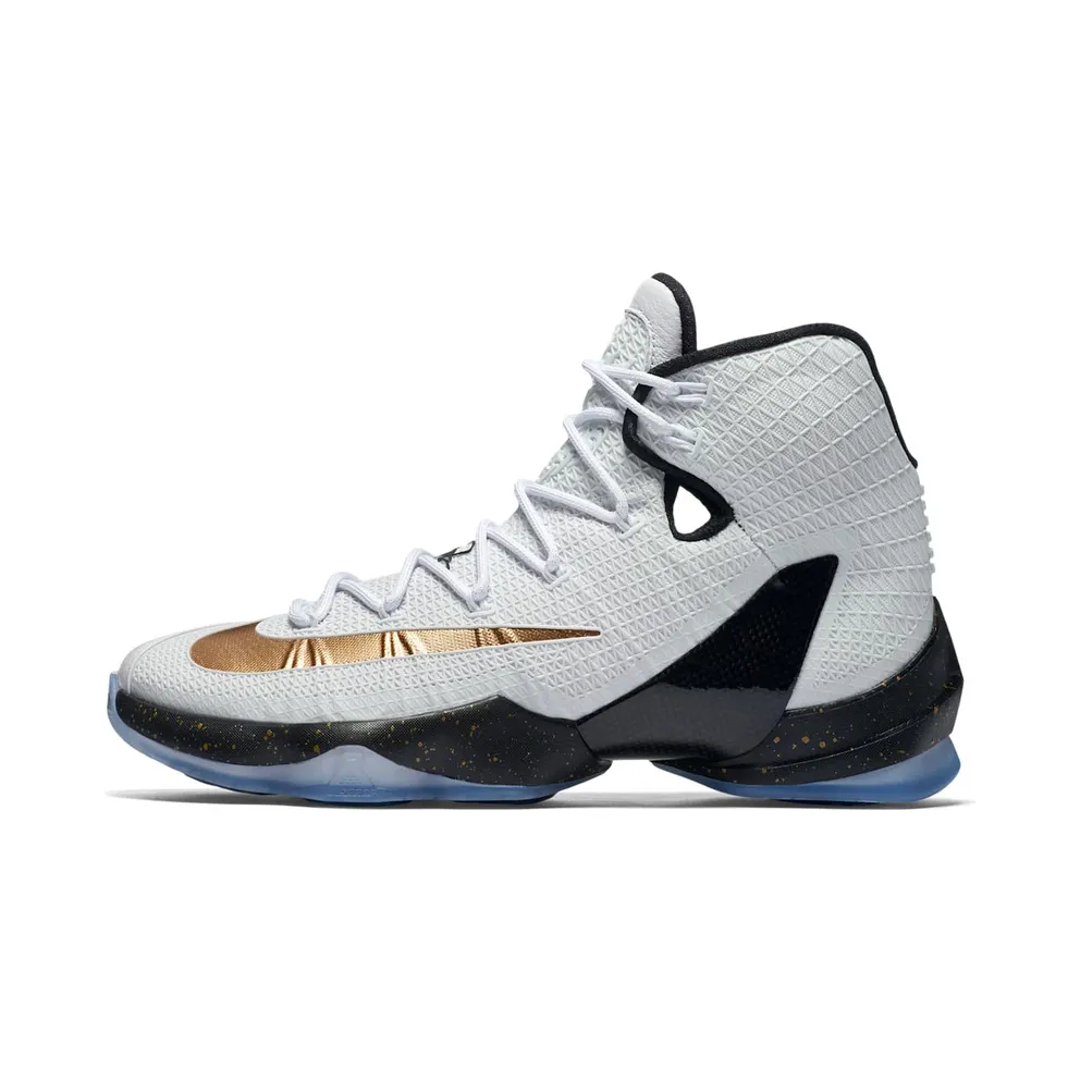 Nike LeBron 13 Elite Gold White/Black-Metallic Gold (831923-170)
