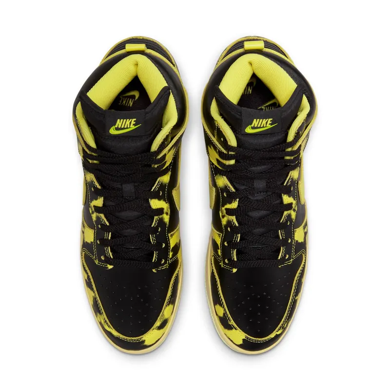 Nike Dunk High 1985 Yellow Acid Wash (DD9404-001)