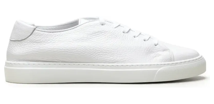 Chuckies aus gekörntem Leder “White” (DORIANO)