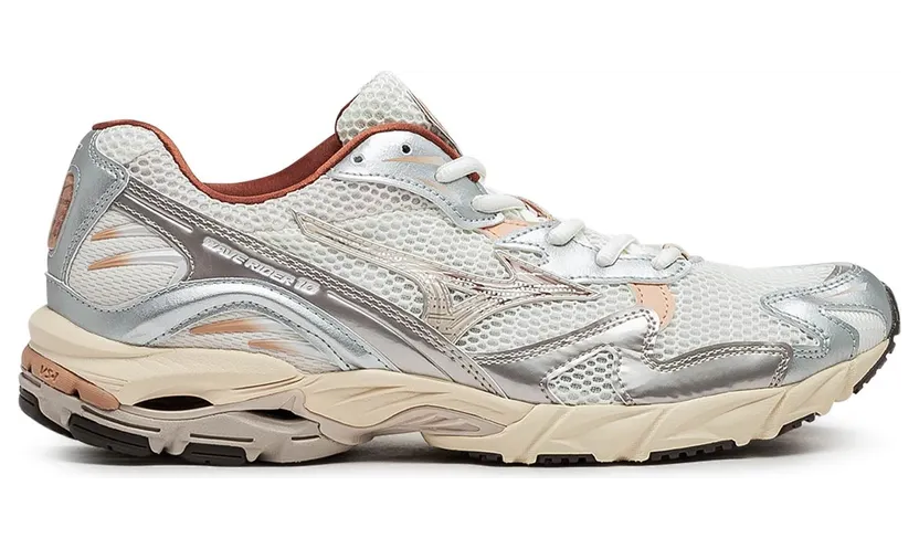 Mizuno Wave Rider 10 White Silver Orange (D1GA243102)