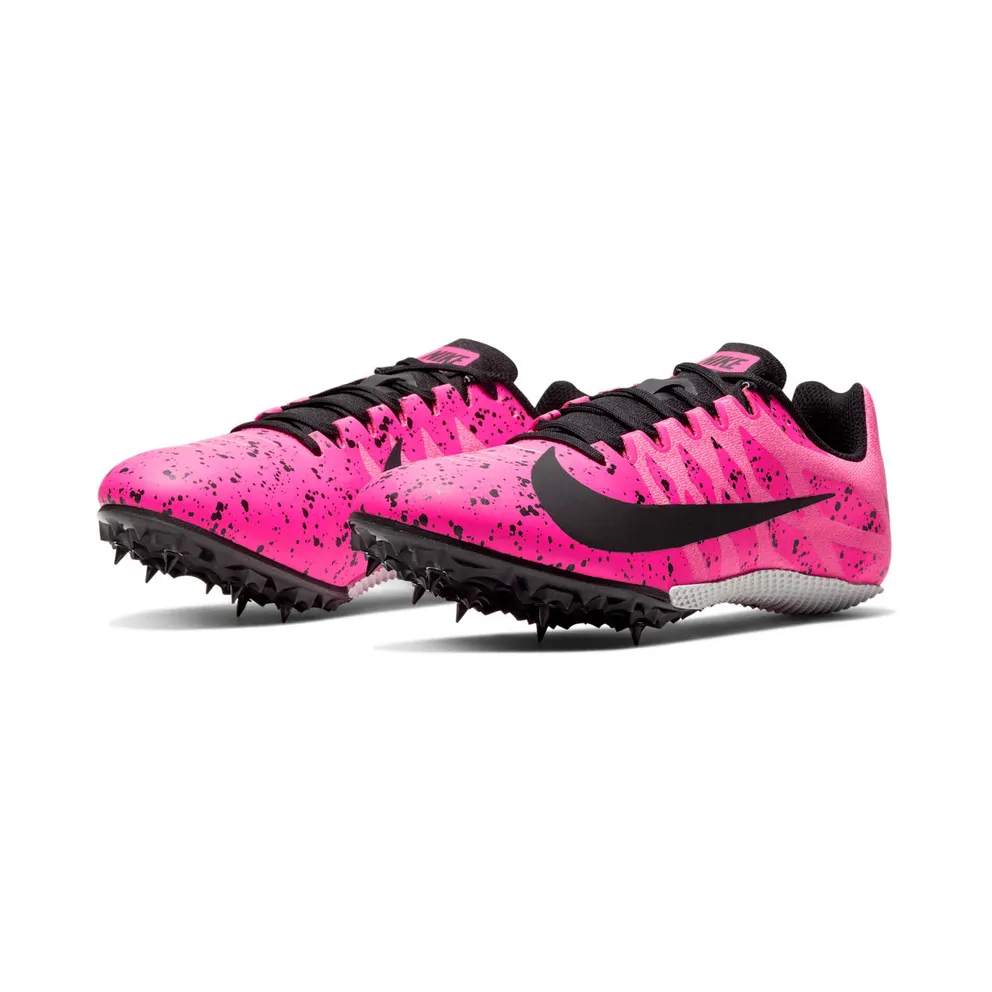 Nike Zoom Rival S 9 Racing spike “Pink Blast / Pure Platinum / Black” (907564-603)