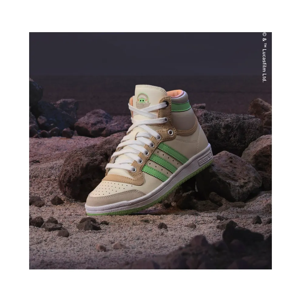 adidas Top Ten Hi Star Wars The Mandalorian The Child (GS) Cream White/Pale Nude/Clear Mint (GZ2746)
