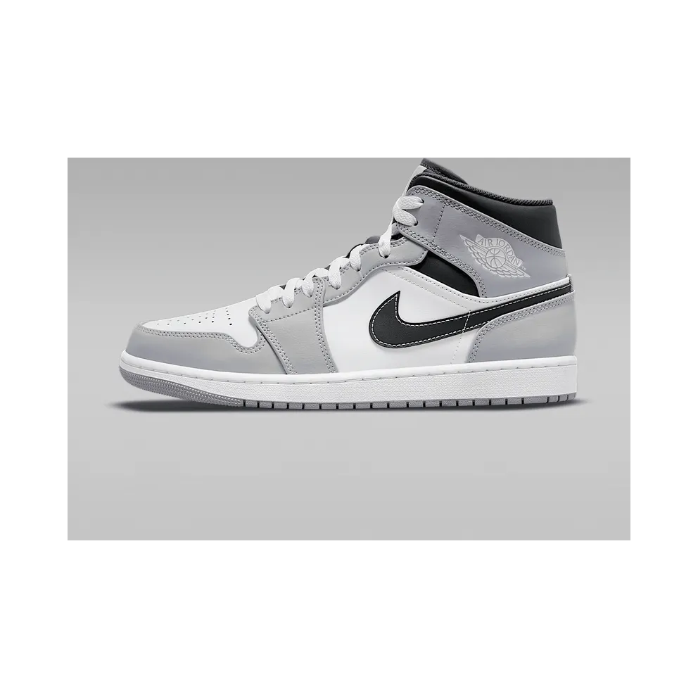 Air Jordan 1 Mid Smoke Grey Black (554724-078)