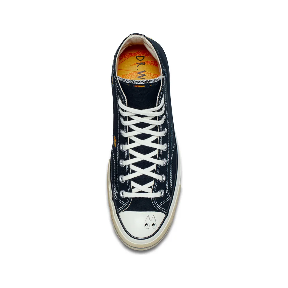Converse Chuck Taylor All-Star 70s Hi Dr. Woo Wear to Reveal Black Black/Sunset (162977C)