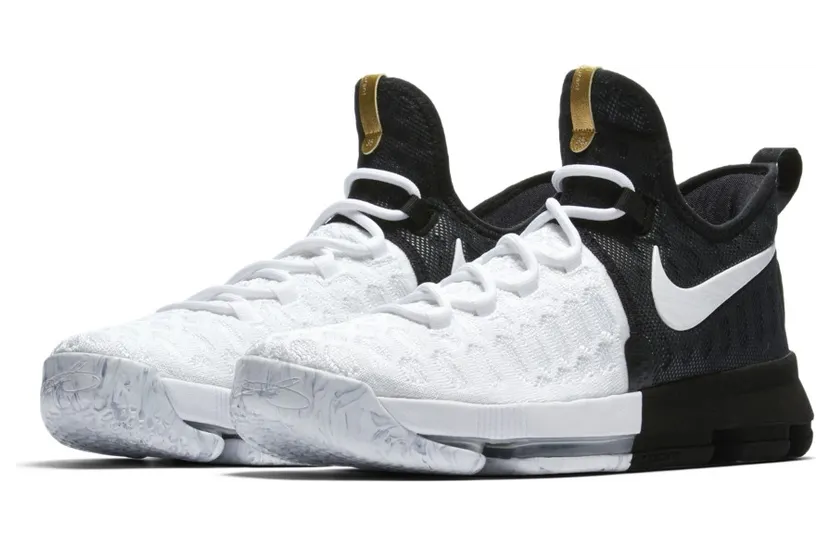 Nike KD 9 ‘BHM’ Black/Metallic Gold-White (860637-100)