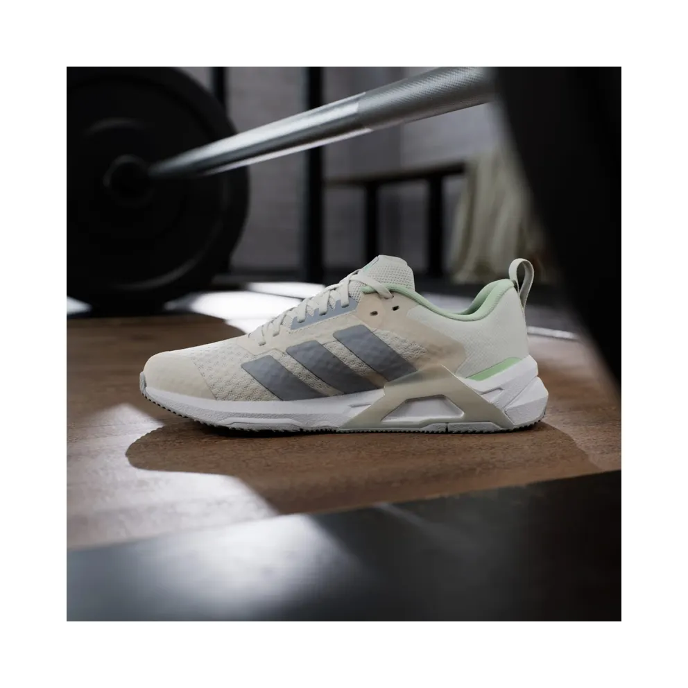 Adidas Dropset Control Training Shoes Chalk White / Halo Silver / Lime Burst (JS3123)